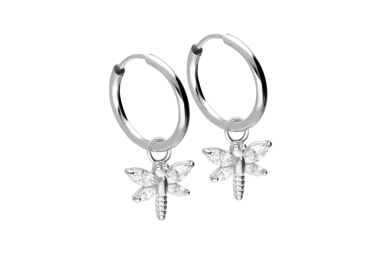 Chirurgenstahl Ohrclicker Creolen LIBELLE von Piercingline